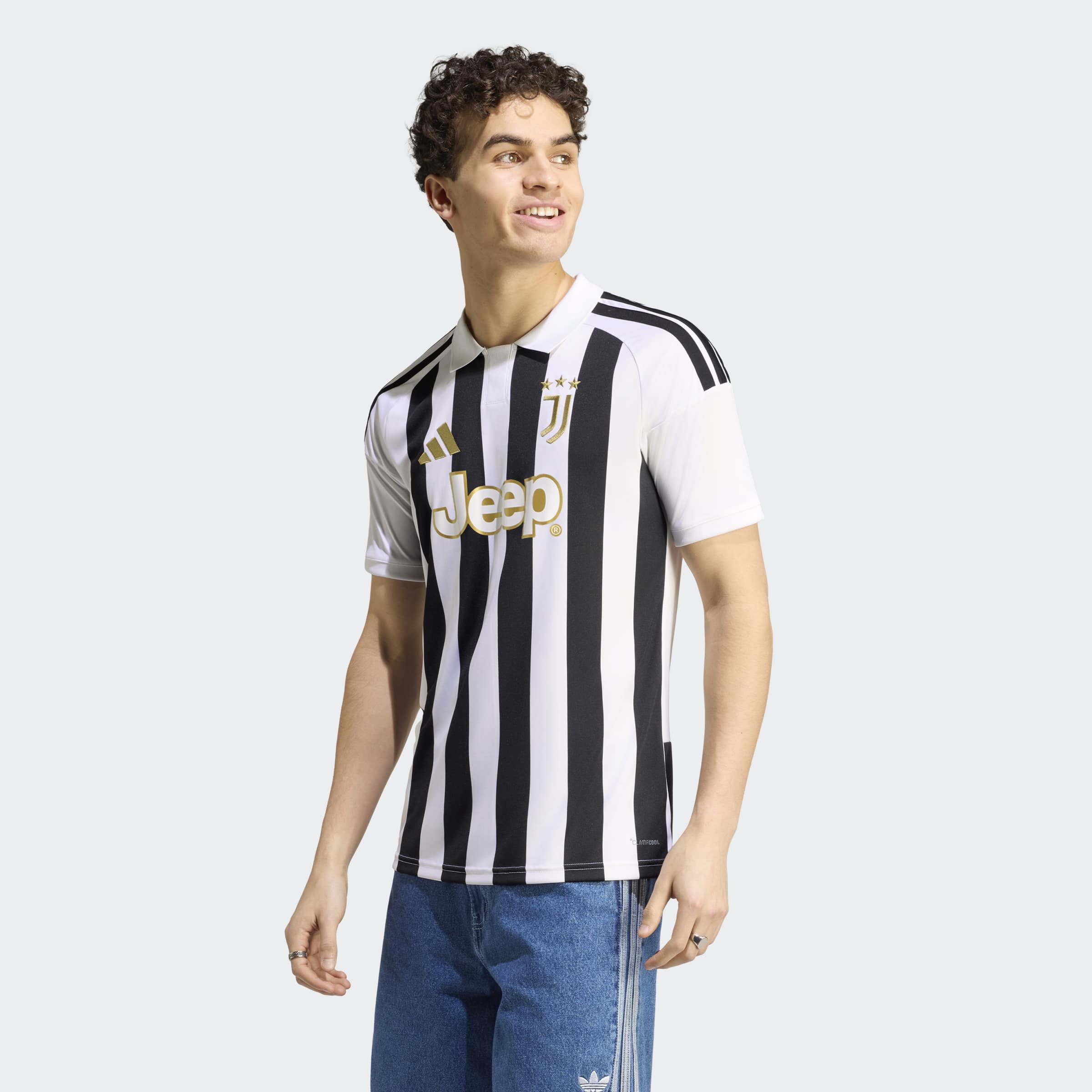 adidas Performance Fußballtrikot JUVE H JSY mit Climacool Technologie, schmale Passform, mit klassischem Kragen
