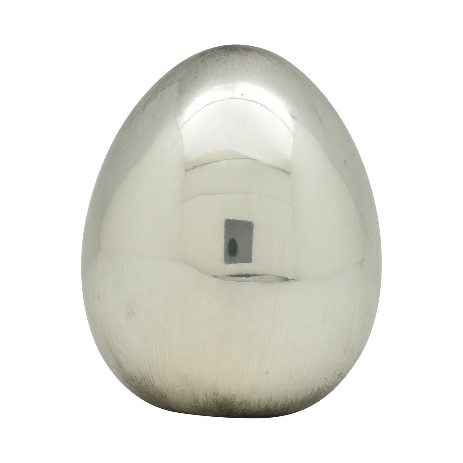 Osterei Ei ArgenT, silber, Dolomite, 16x16x22,5 cm