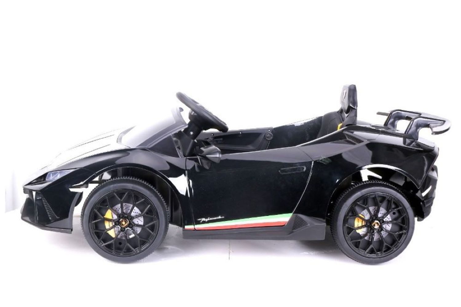 ES-Toys Elektro-Kinderauto Kinderauto Lamborghini Huracan, Belastbarkeit 40 kg, EVA-Reifen Scheinwerfer Bluetooth