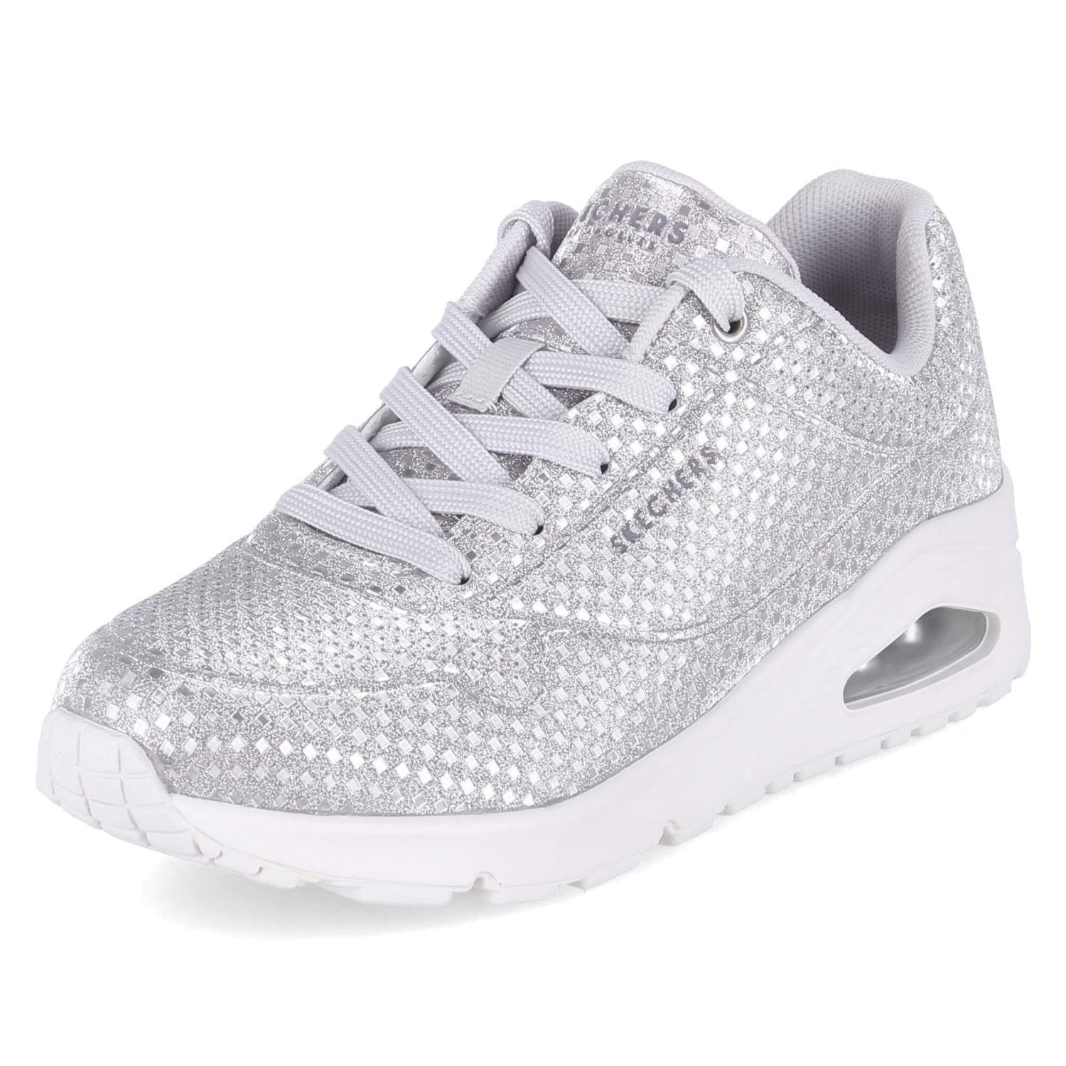 Skechers Skechers 177162 SIL Damen Synthetik silber/platin Schnürschuh günstig online kaufen
