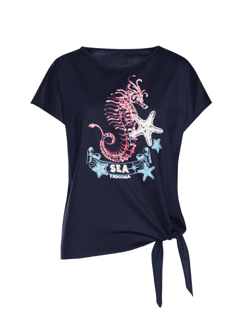 Trigema T-Shirt TRIGEMA T-Shirt mit Seepferdchen-Printmotiv (1-tlg) günstig online kaufen