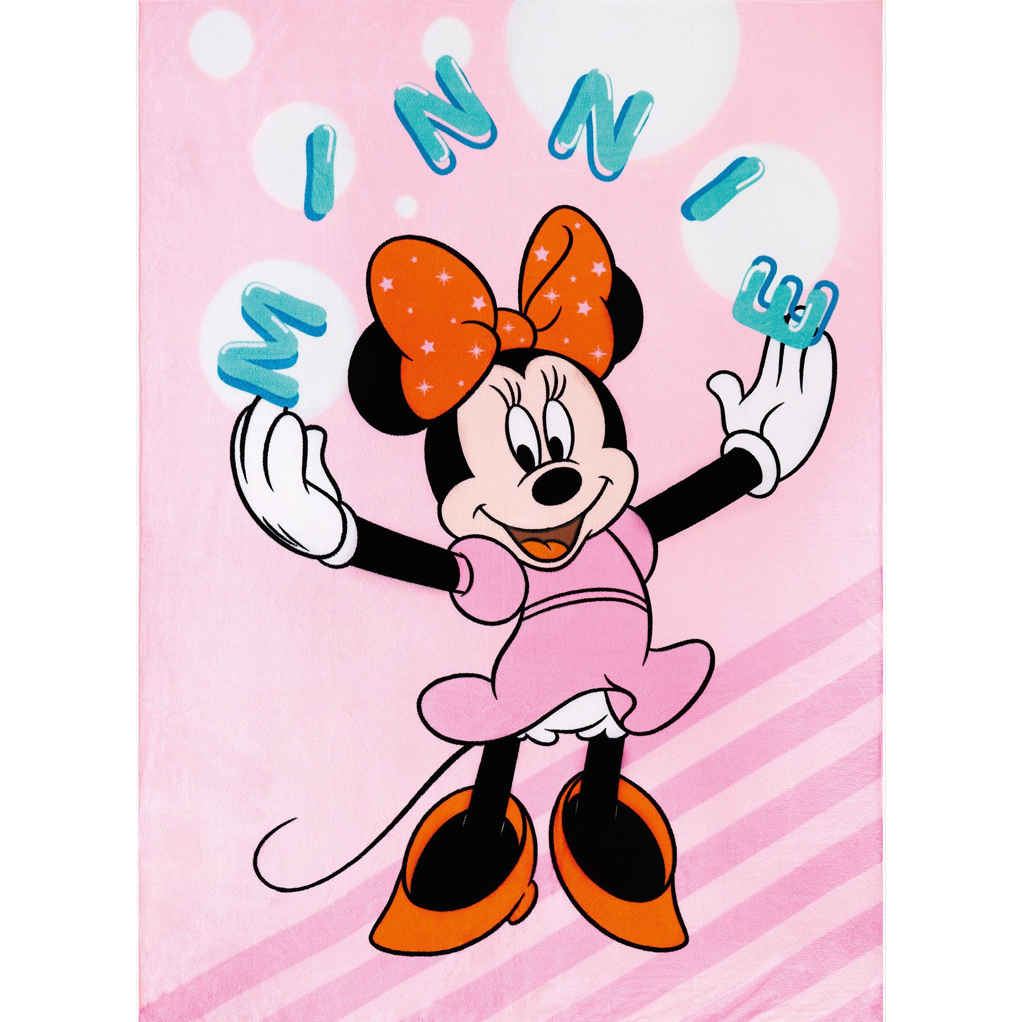 Kinderdecke Minnie Mouse Decke Pink 130x170 günstig online kaufen