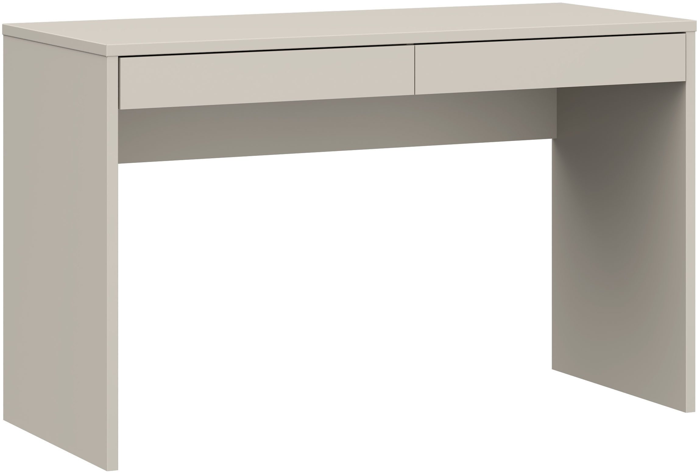 FORTE Schreibtisch Milles, 2 Schubkästen mit Vollauszug, B/H/T 124,8/77,3/53,1 cm