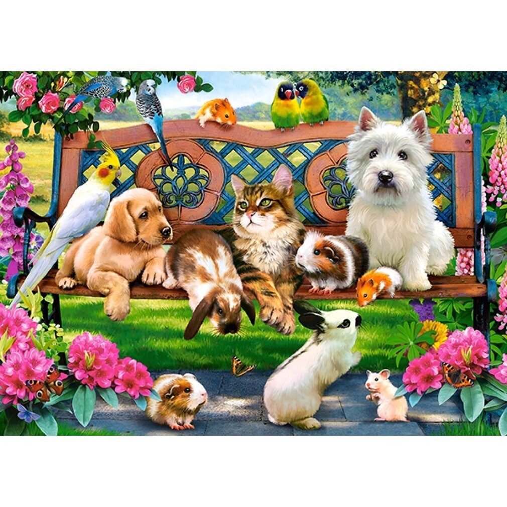 Puzzle Puzzle Haustiere im Park 180 Teile