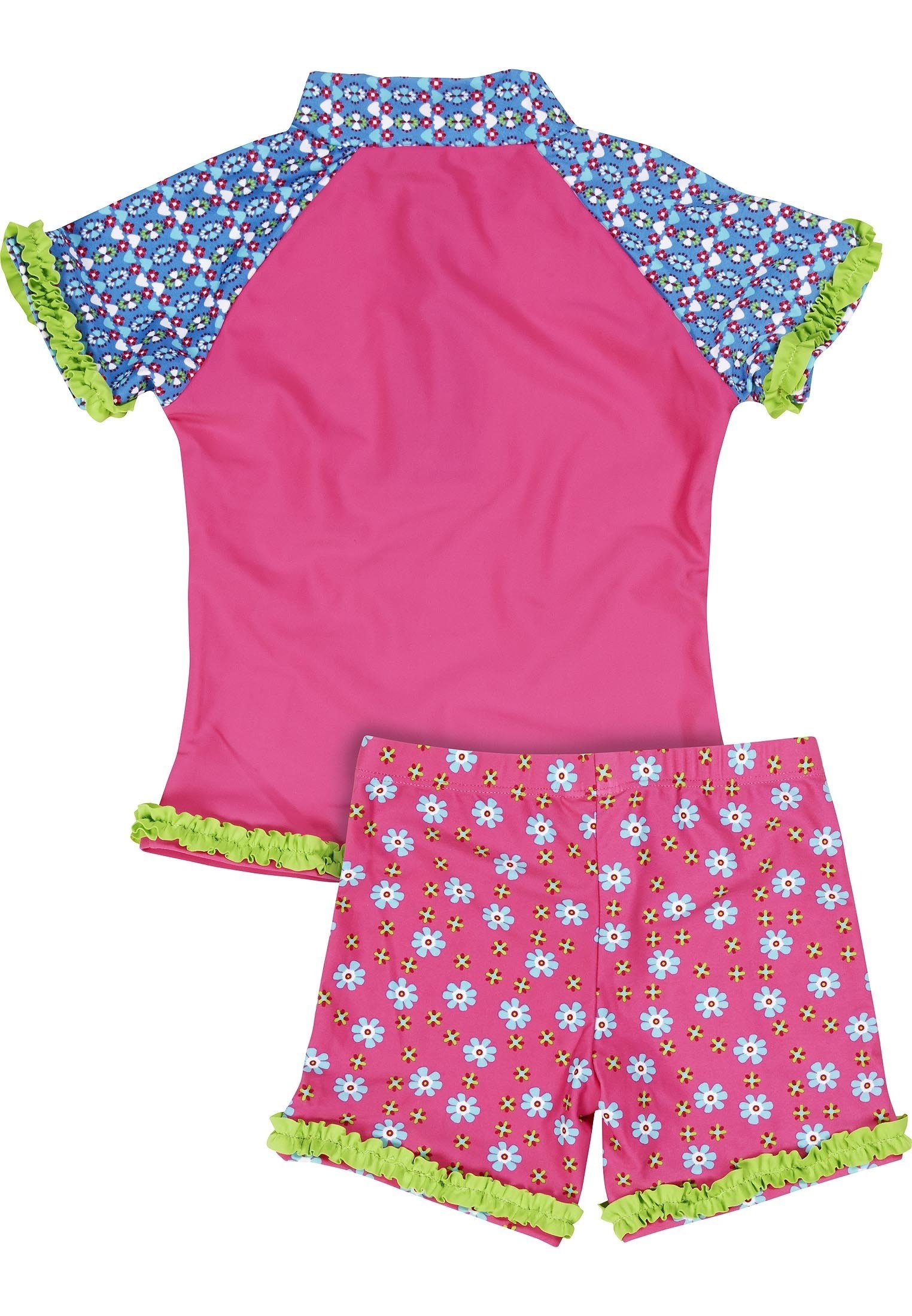 Playshoes Badeanzug UV-Schutz Bade-Set Blumen