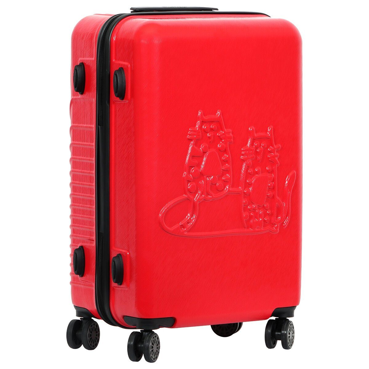 Koffer Koffer Biggdesign BIGGDESIGN Cats Klein Rot