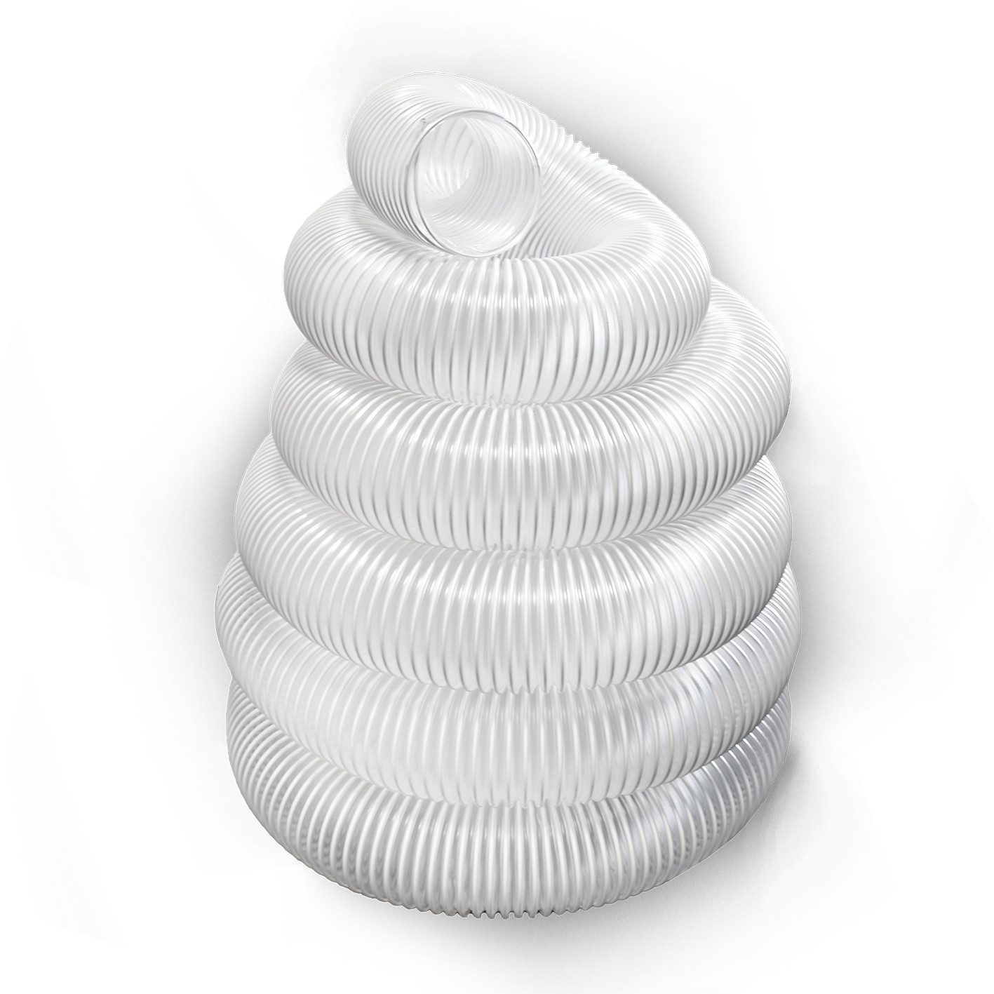 BAMATO Absauganlage - Absaugschlauch 80mm mit 10 Meter Späneschlauch Flexschlauch, (1-tlg), Spiralschlauch, flexibel, transparent