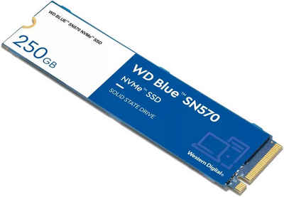 Western Digital »WD Blue SN570« interne SSD (250 GB) 3300 MB/S Lesegeschwindigkeit, 1200 MB/S Schreibgeschwindigkeit