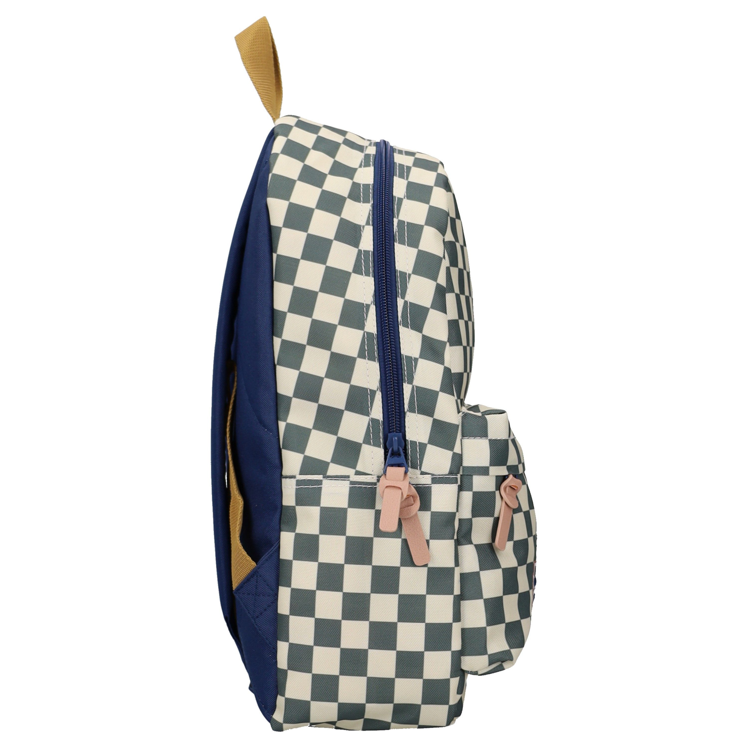 Studio V Rucksack Retro Forever Mädchen Schulrucksack Freizeitrucksack Karomuster