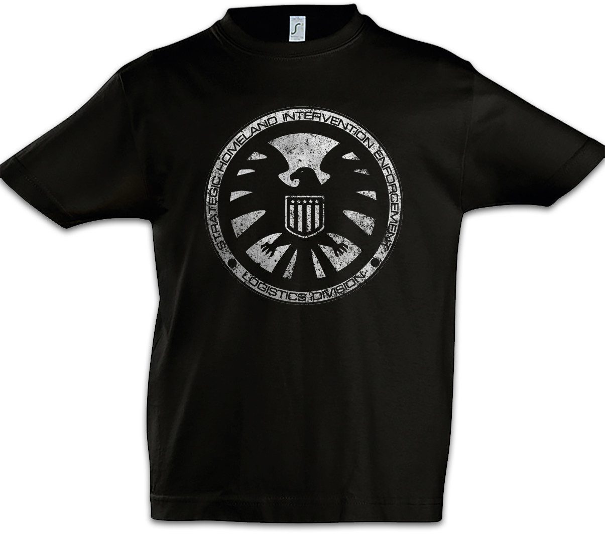 Print-Shirt S.H.I.E.L.D. Vintage Logo II Kinder T-Shirt Nick Shield Fury Hydra