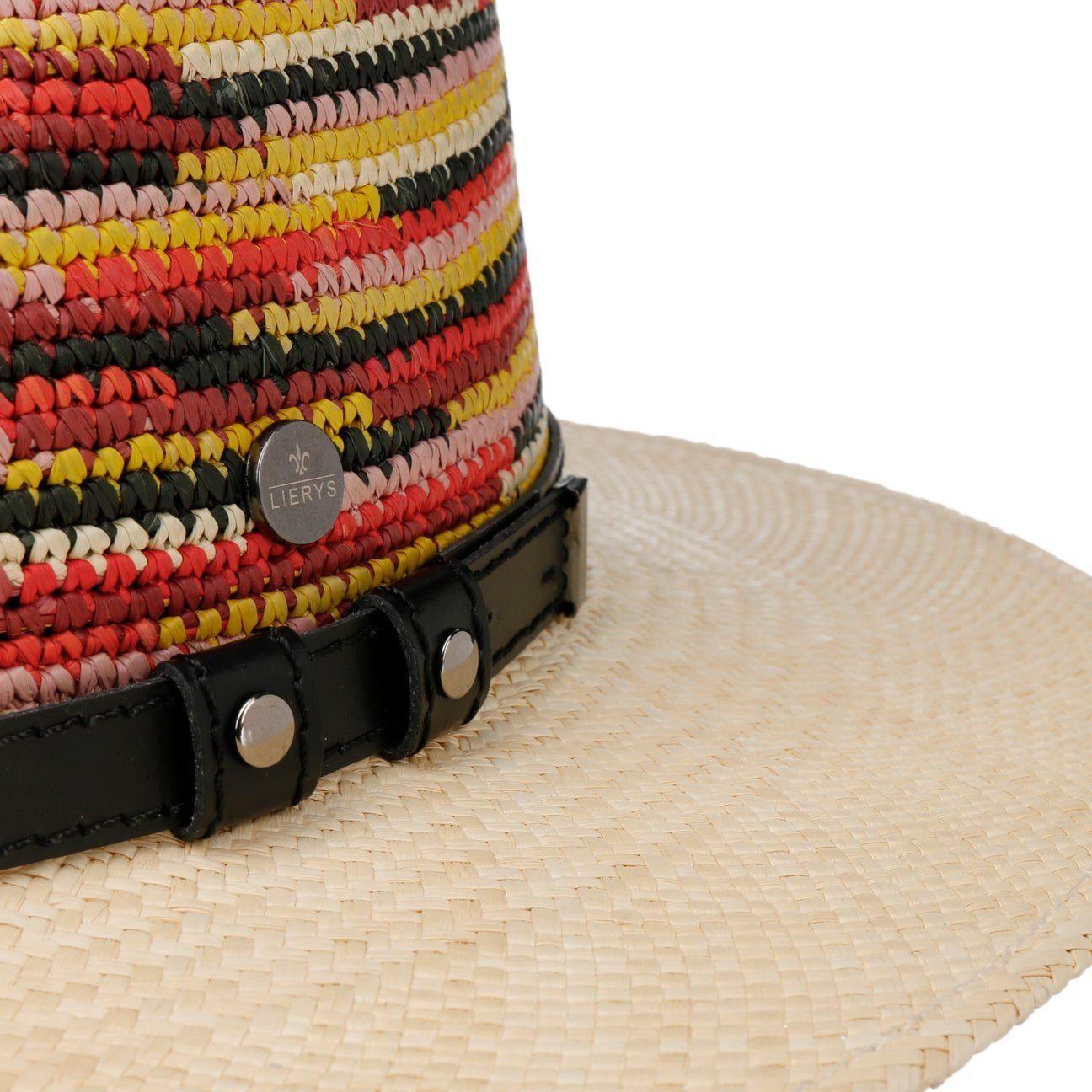 Lierys Sonnenhut Made (1-St) Lederband, Strohhut Ecuador in mit