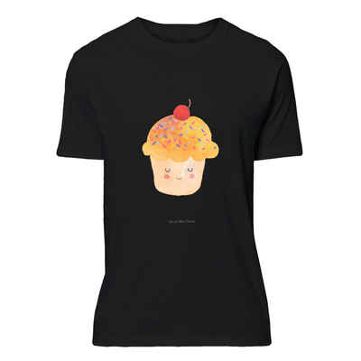 Mr. & Mrs. Panda T-Shirt Cupcake - Schwarz - Geschenk, Muffin, lustige Sprüche, Damen, Tiere, (1-tlg)