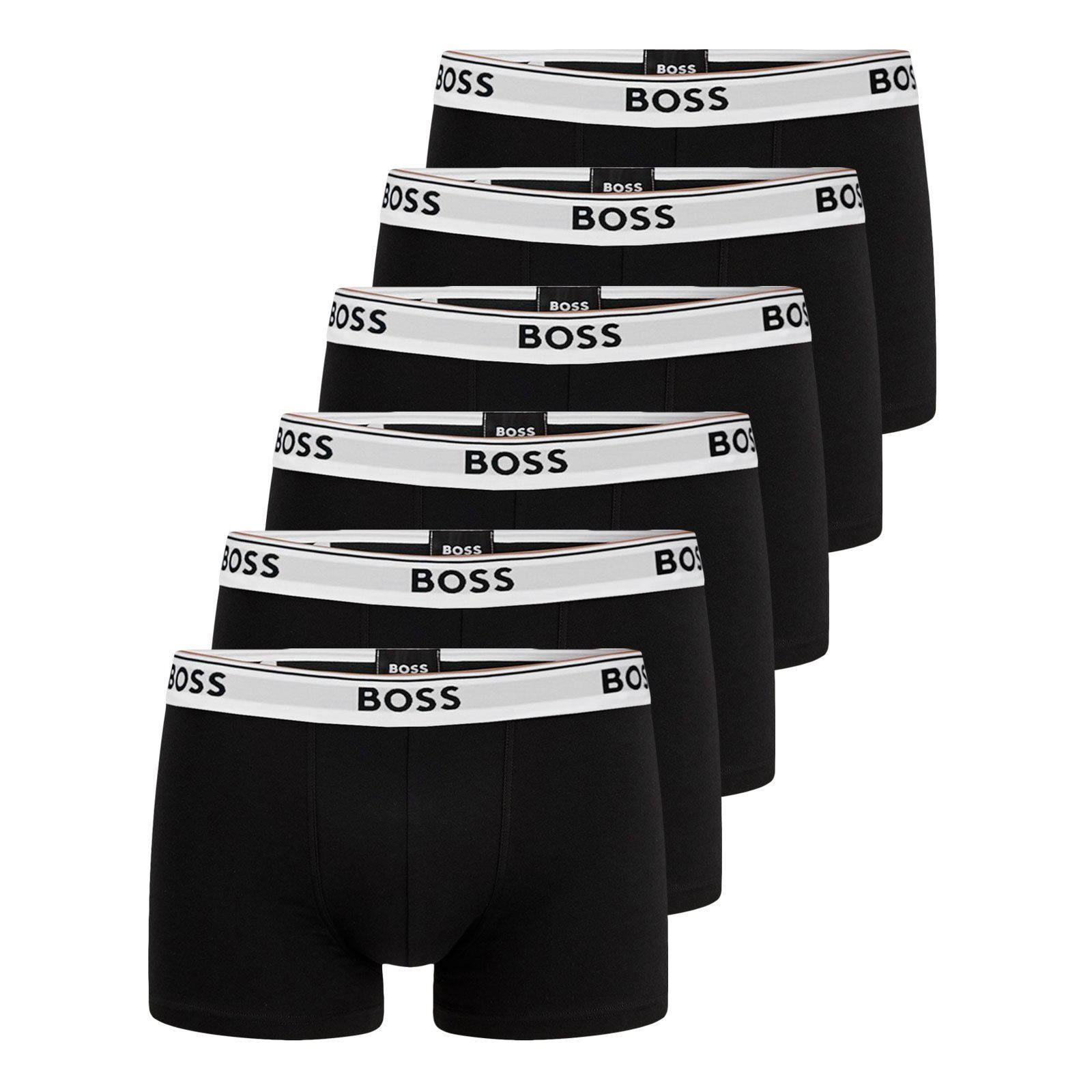 BOSS Trunk Cotton Stretch (6-St) mit umlaufend eingewebtem Markenschriftzug