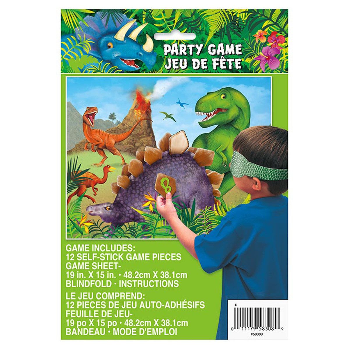Unique Industries Inc. Hängedekoration Partyspiel Dinosaurier