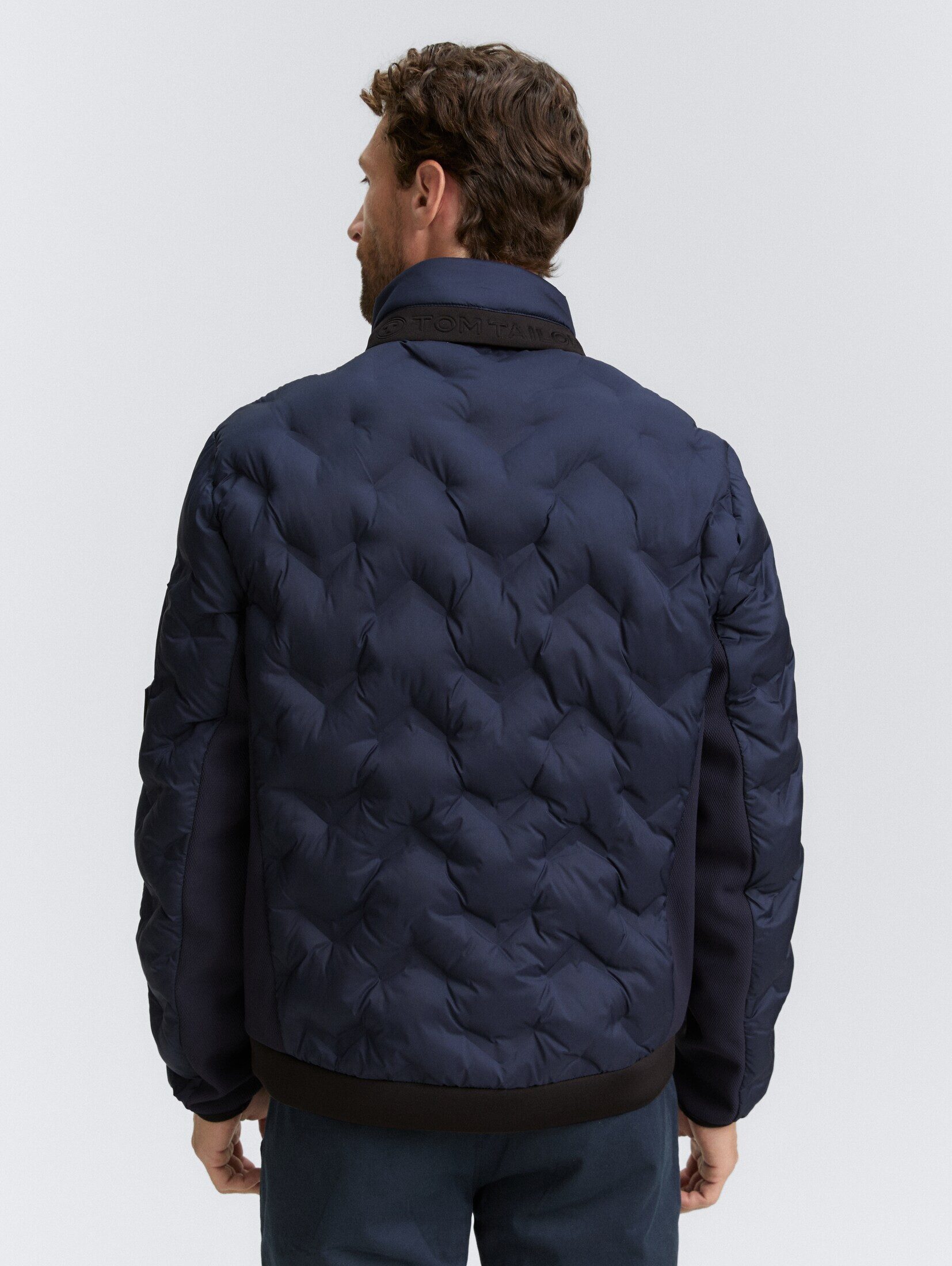 TOM TAILOR Outdoorjacke Jacken Hybrid Steppjacke mit verstaubarer Kapuze