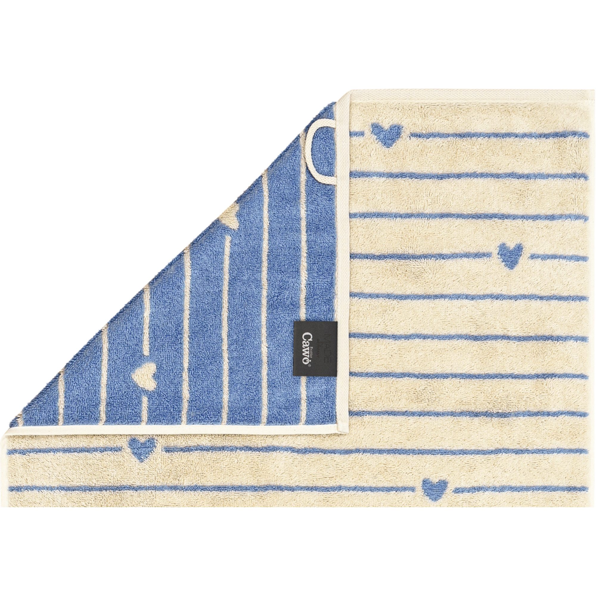 Cawö Handtücher Heart Beats Lines & Hearts 6276, 100% Baumwolle (1-St)