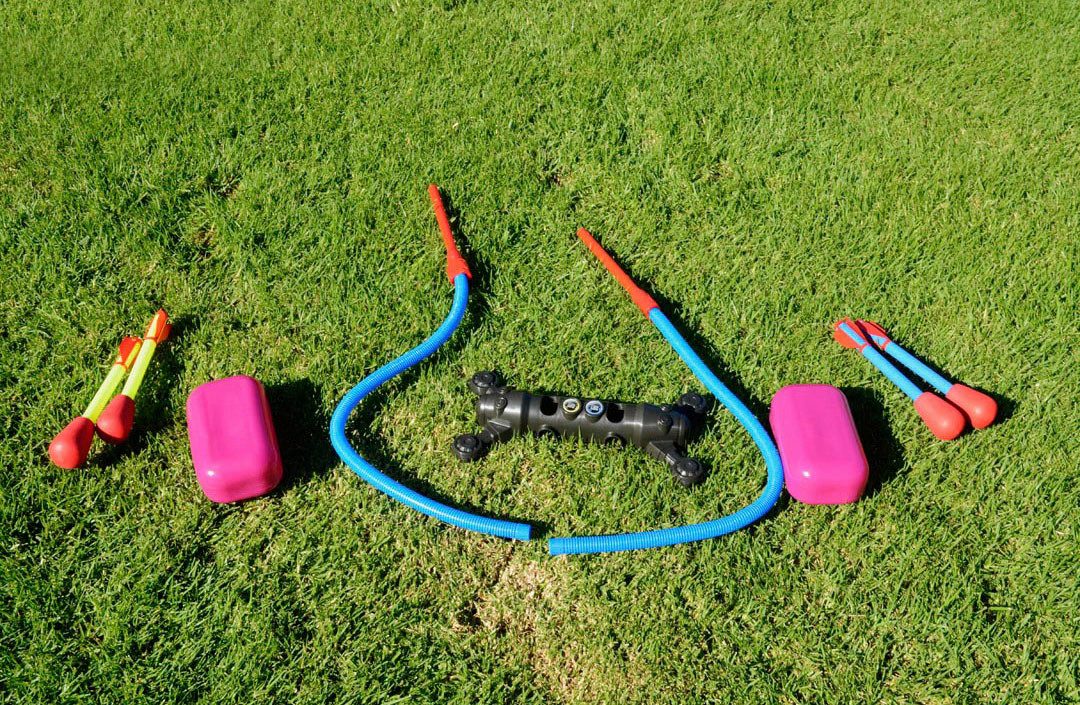 Stomp Rocket Spiel Dueling, Luftdruckraketen-Outdoorspiel