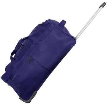 Trendyshop365 Reisetasche Brooklyn (Trolley, 1-tlg., 65x35x30cm, 70 Liter, leichte XL Tasche für Damen und Herren), mit Trolleygriff und 2 Rollen
