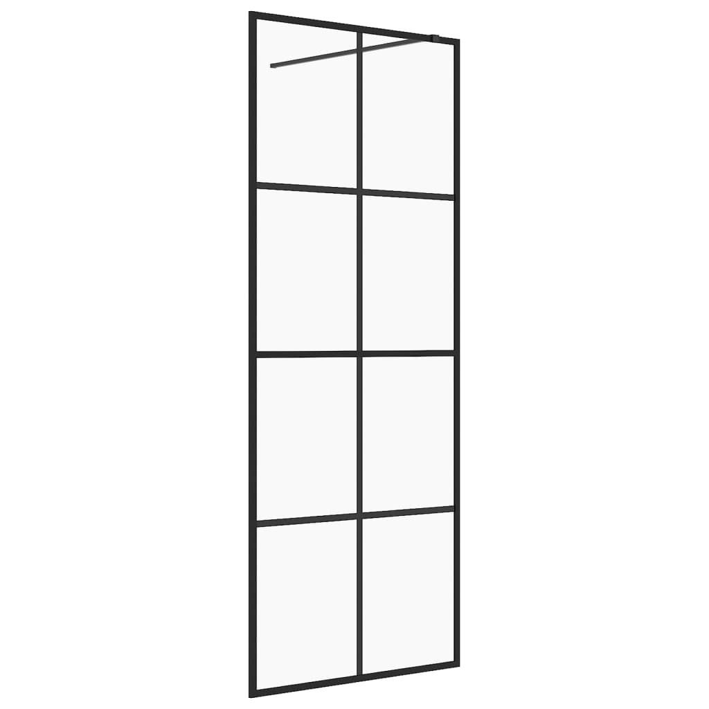 vidaXL Duschwand 80 x 195 cm Walk In Duschwand für Begehbare Dusche mit Klarem ESG Glas