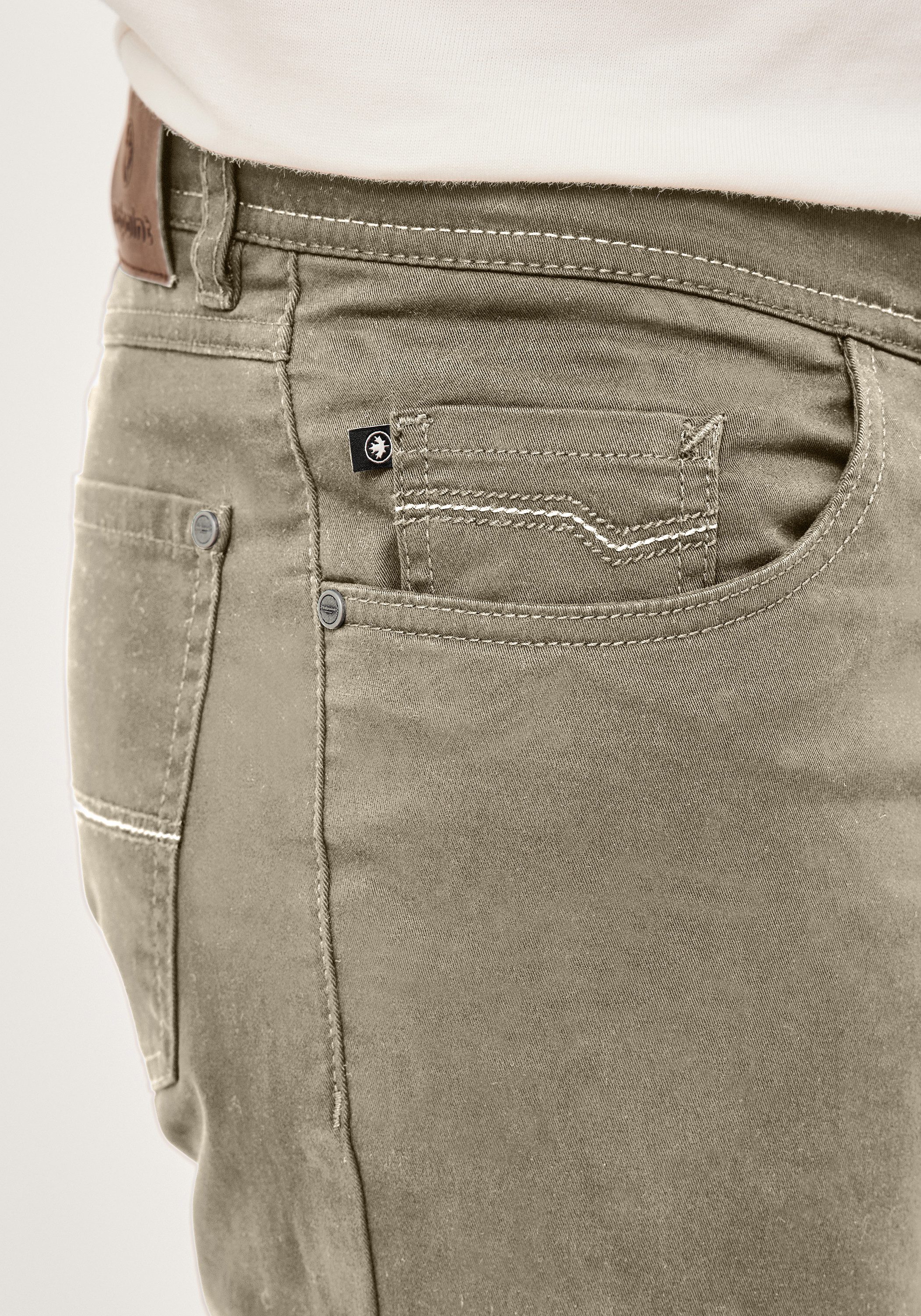 Redpoint Stoffhose MONTREAL Regular Fit 5-Pocket Hose mit elastischem Bund – Bild 5 von 5