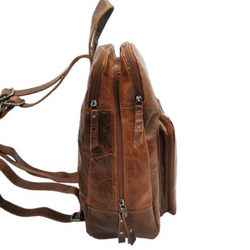 Ella Eisvogel Rucksack Feiner Pull-Up Echtleder Vintage Freizeitrucksack, Echtes Büffelleder geölt & gewachst