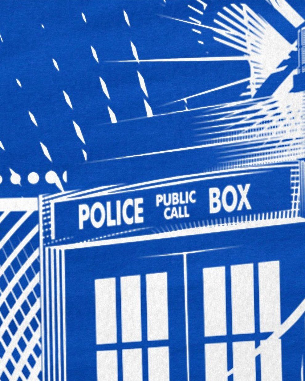 dr T-Shirt Print-Shirt doktor blau Who police tv tardis style3 dalek box doctor Herren space Zeitreise