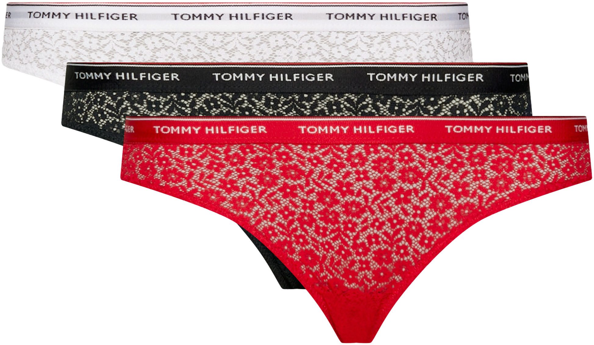 Tommy Hilfiger Underwear Bikinislip 3 PACK BIKINI LACE (EXT SIZES) (Packung günstig online kaufen