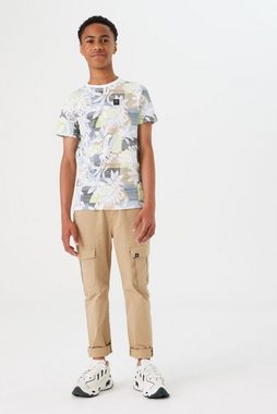 Garcia T-Shirt mit Palmenblattprint
