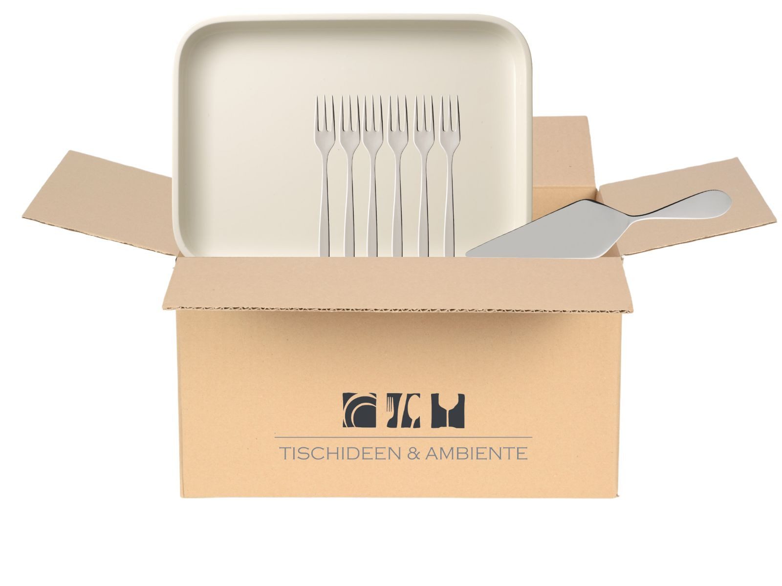 Villeroy & Boch Geschirr-Set Geschenkbox Kuchenset 8tlg, Premium Porcelain
