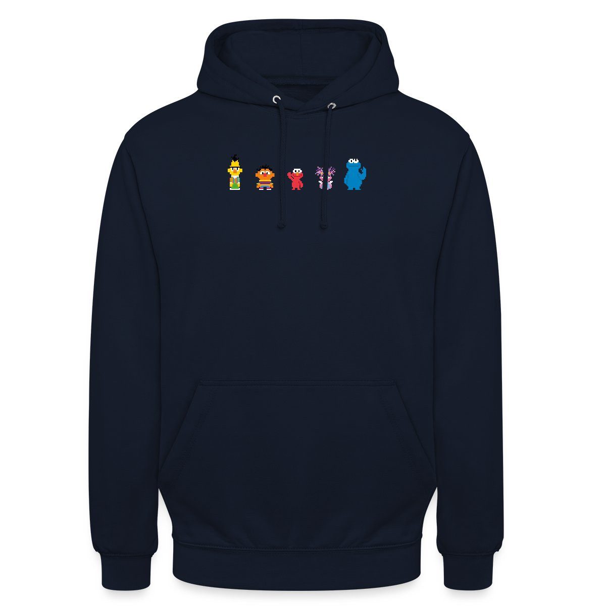 Spreadshirt Hoodie Sesamstraße Pixel Charaktere Unisex Hoodie (1-tlg)