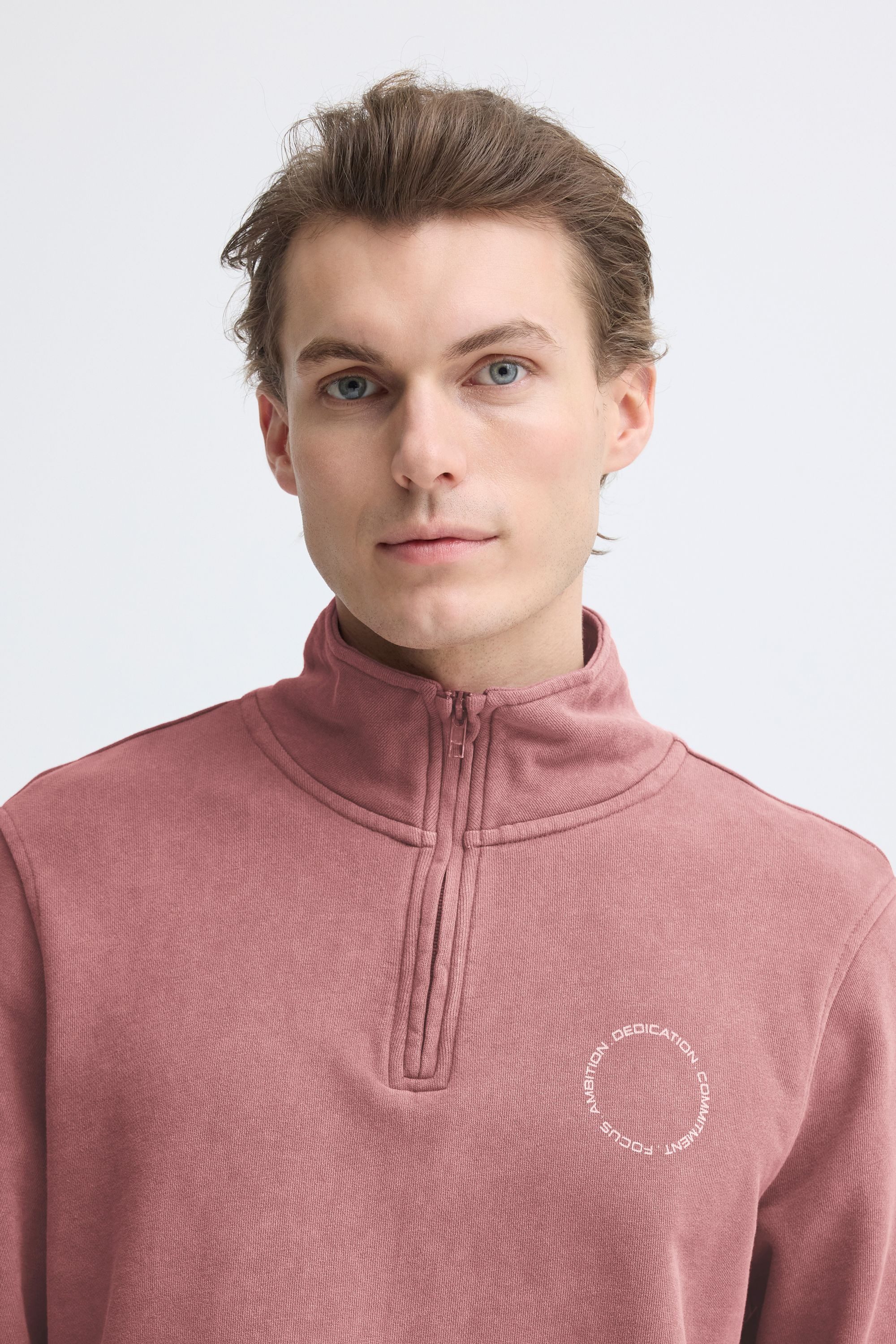 Blend Longpullover BHFactor Bequemer Troyer mit Backprint