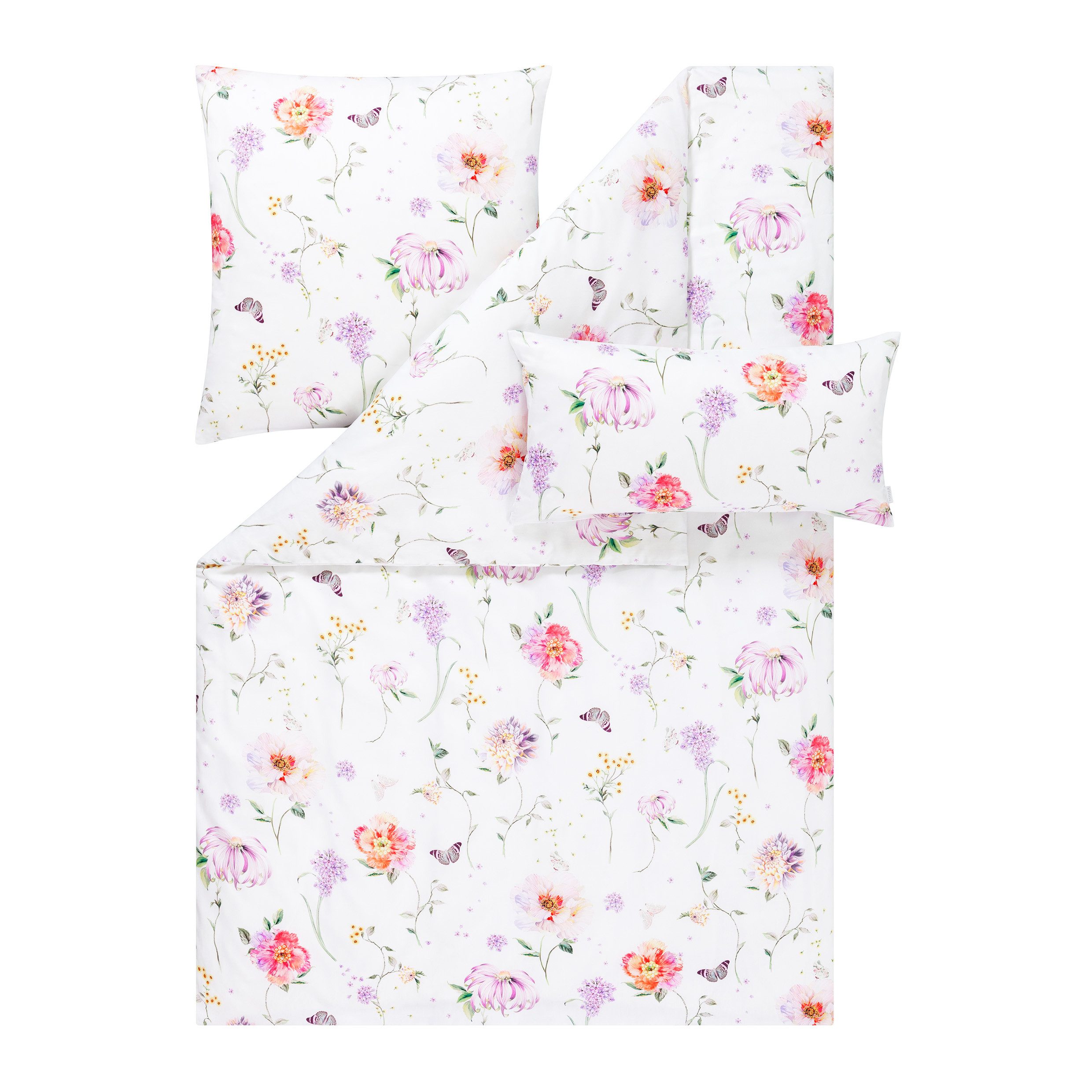 Estella Bettwäsche Mako Satin Aluna 155x220+Kissen günstig online kaufen
