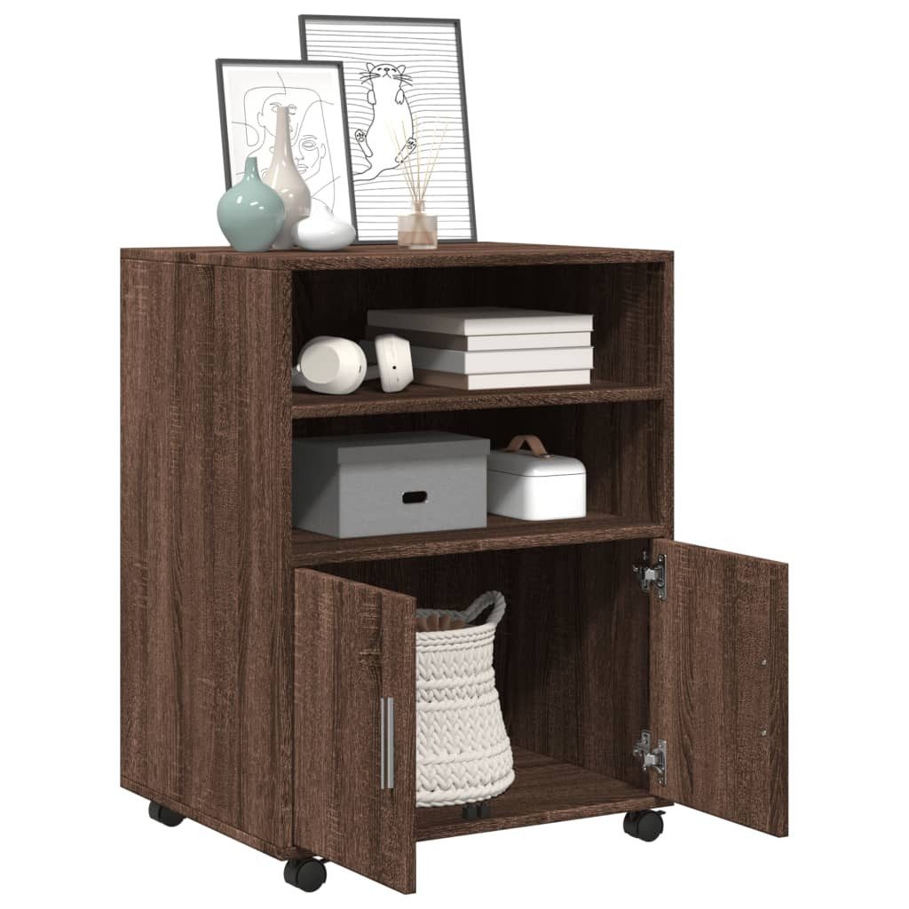 vidaXL Aktenschrank Rollschrank Braun Eichen-Optik 60x48x81 günstig online kaufen