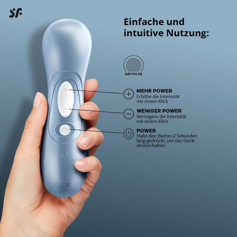 Satisfyer Massagegerät Pro 2 – Druckwellen-Stimulator mit Air-Pulse-Technologie, Wellnessgerät, 11 Intensitäten & Wasserdicht IPX7