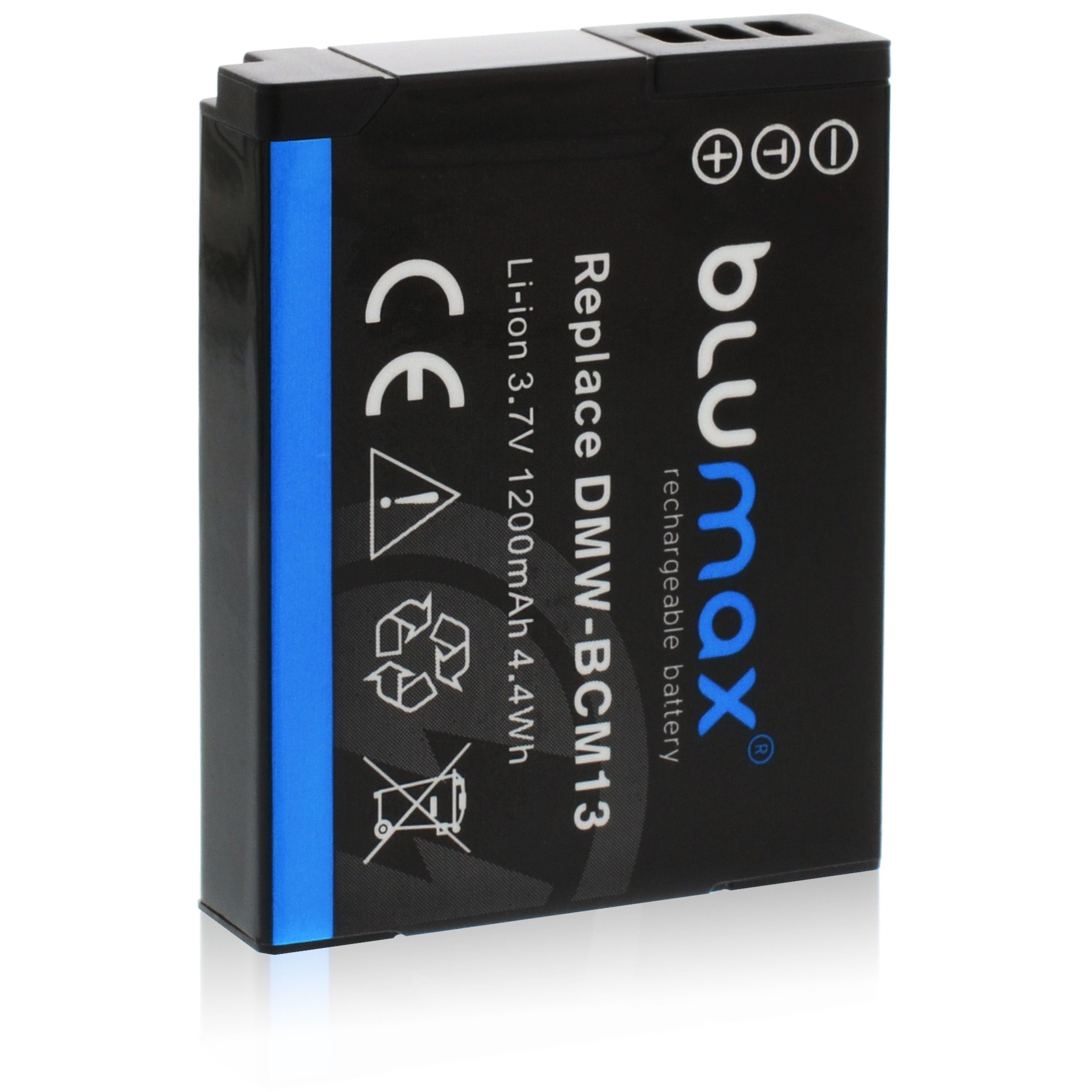 Blumax Akku passend für Panasonic DMW- BCM13 1200 mAh 3,6V Kamera-Akku
