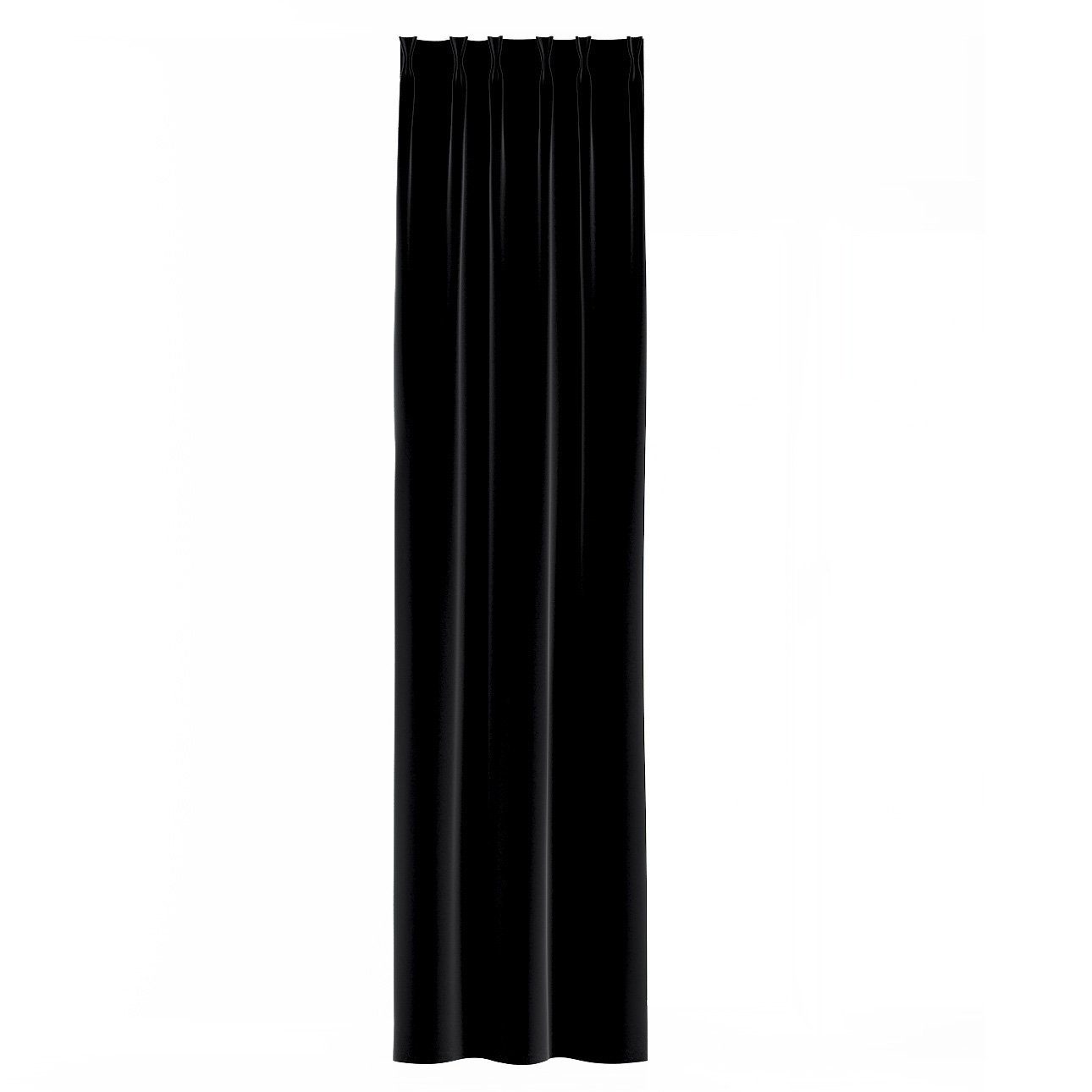schwarz 2-er 70 flämischen Vorhang mit Dekoria Vorhang 100 cm, Velvet, Falten x