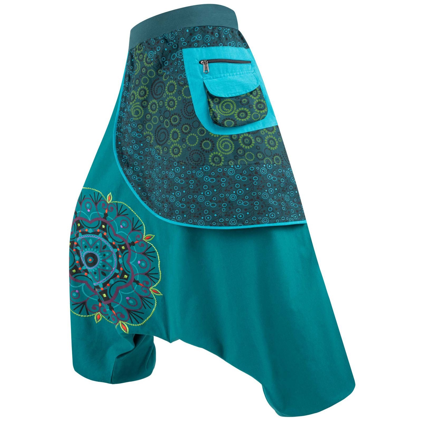 Haremshose Kunst&Magie Bunte Ibiza Style Haremshose Baumwolle Wellnesshose Boho