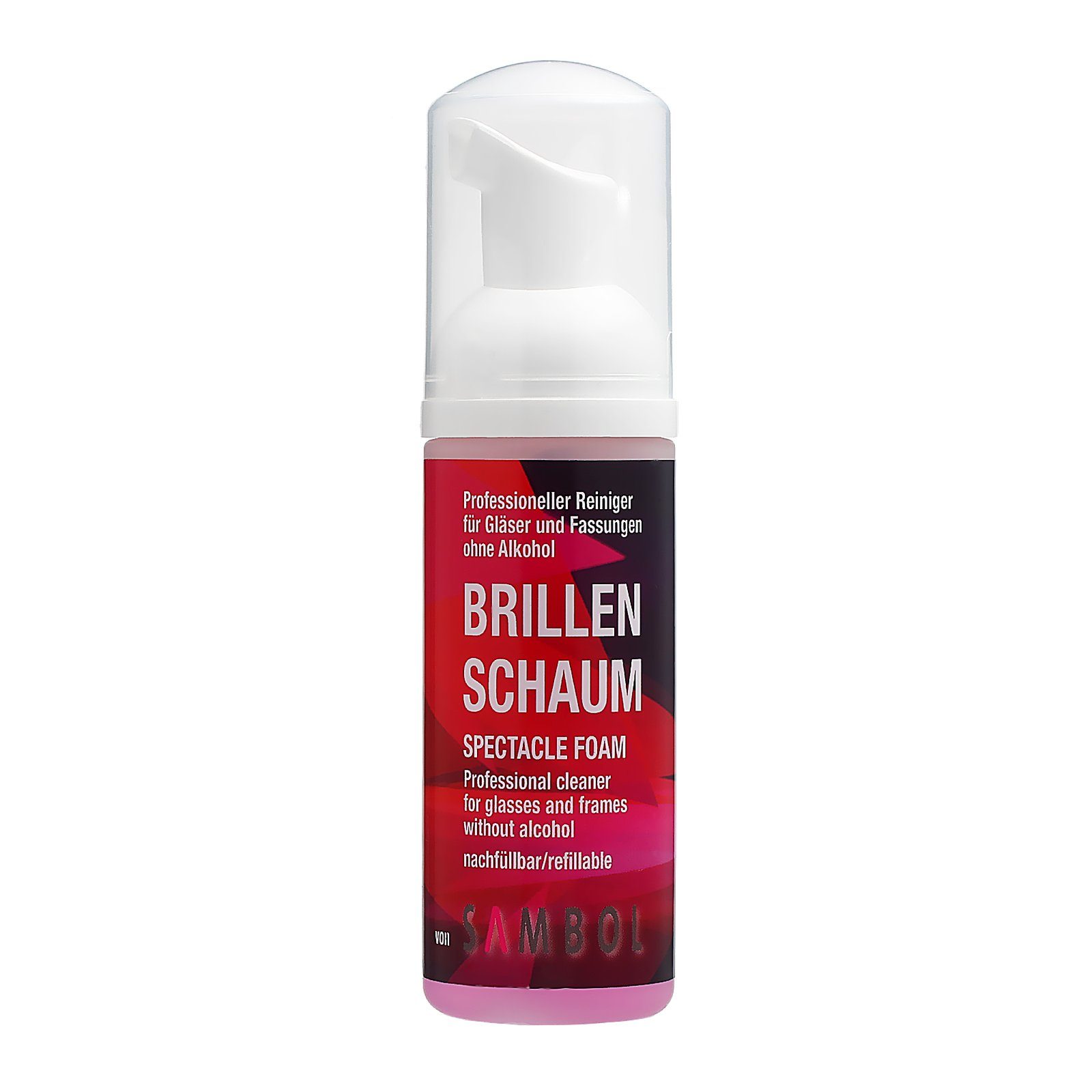 Sambol Brillenreiniger Brillenschaum ohne Alkohol & Silikon Wiederauffüllbar Стеклоочиститель (Schaum)