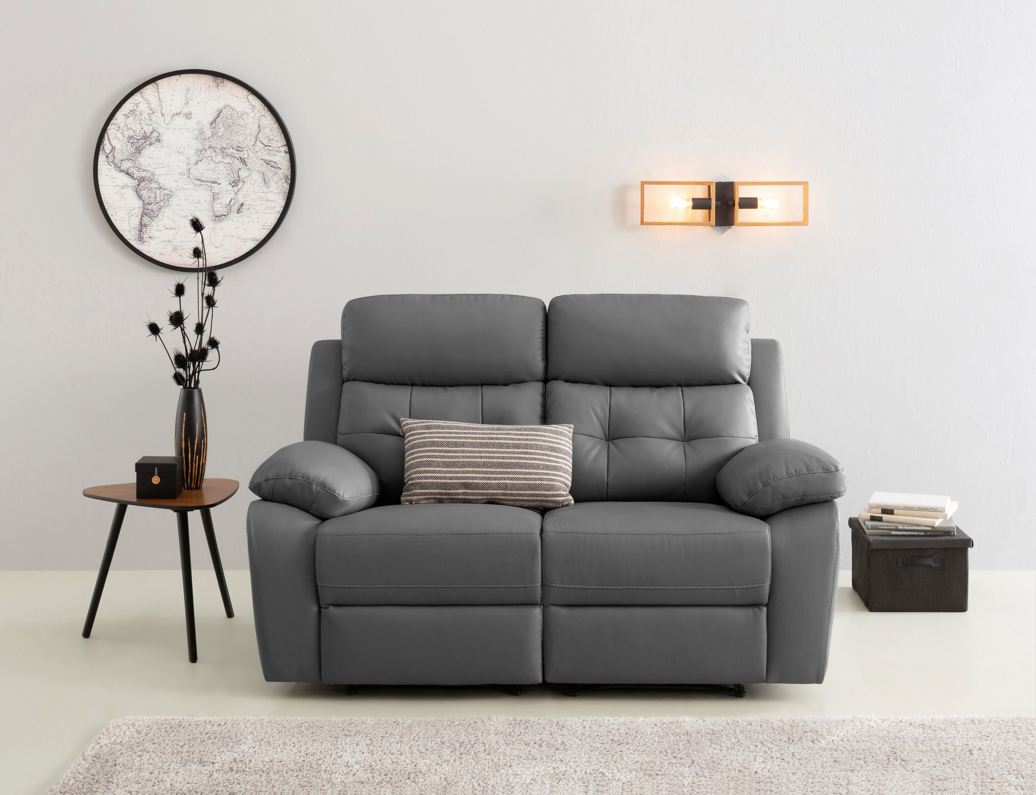 Home affaire 2-Sitzer "Lannilis" mit manueller und elektrischer Relaxfunkti günstig online kaufen