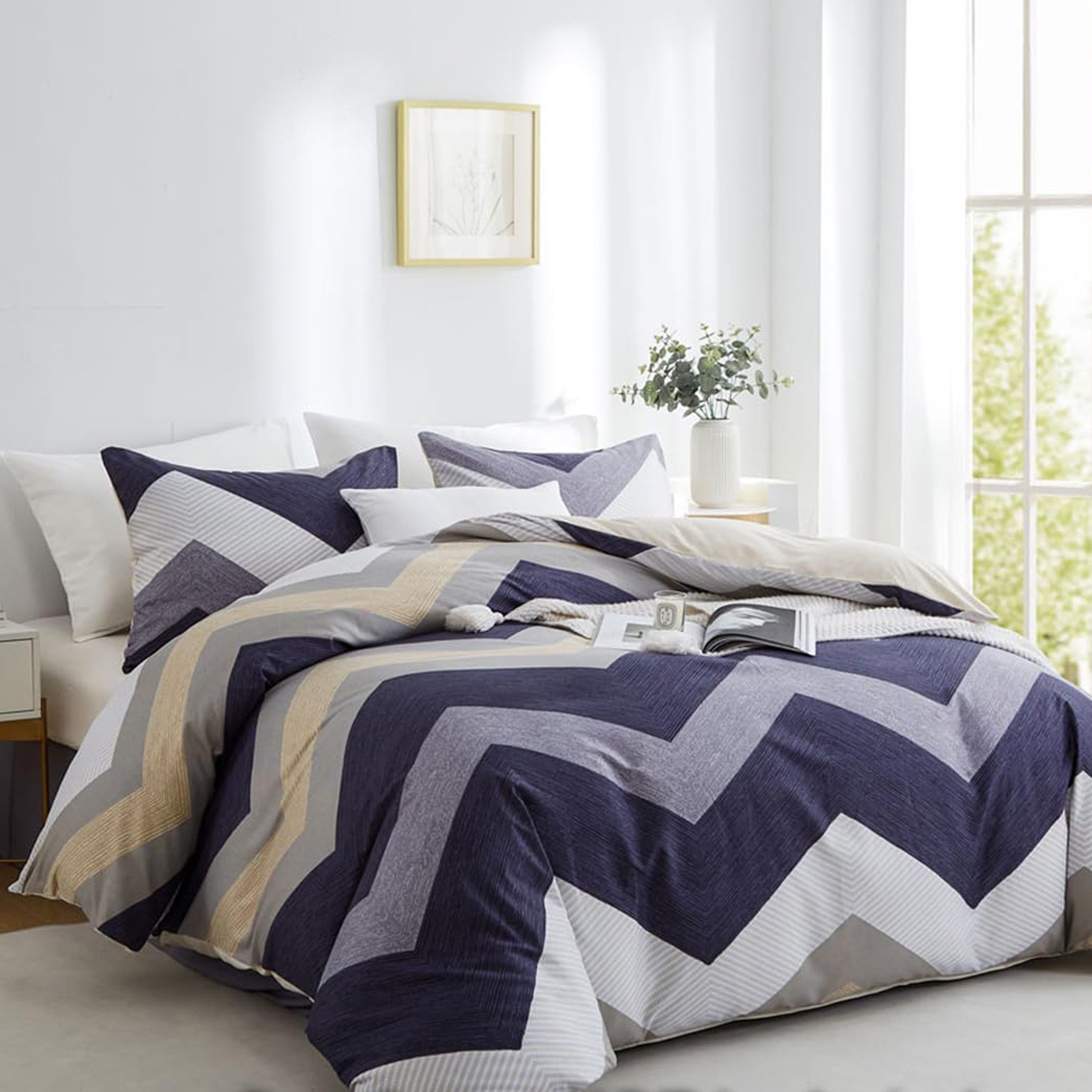 ibettertec Bettwäsche Bettwäsche Set 135x200cm,155x220cm Bettbezug günstig online kaufen