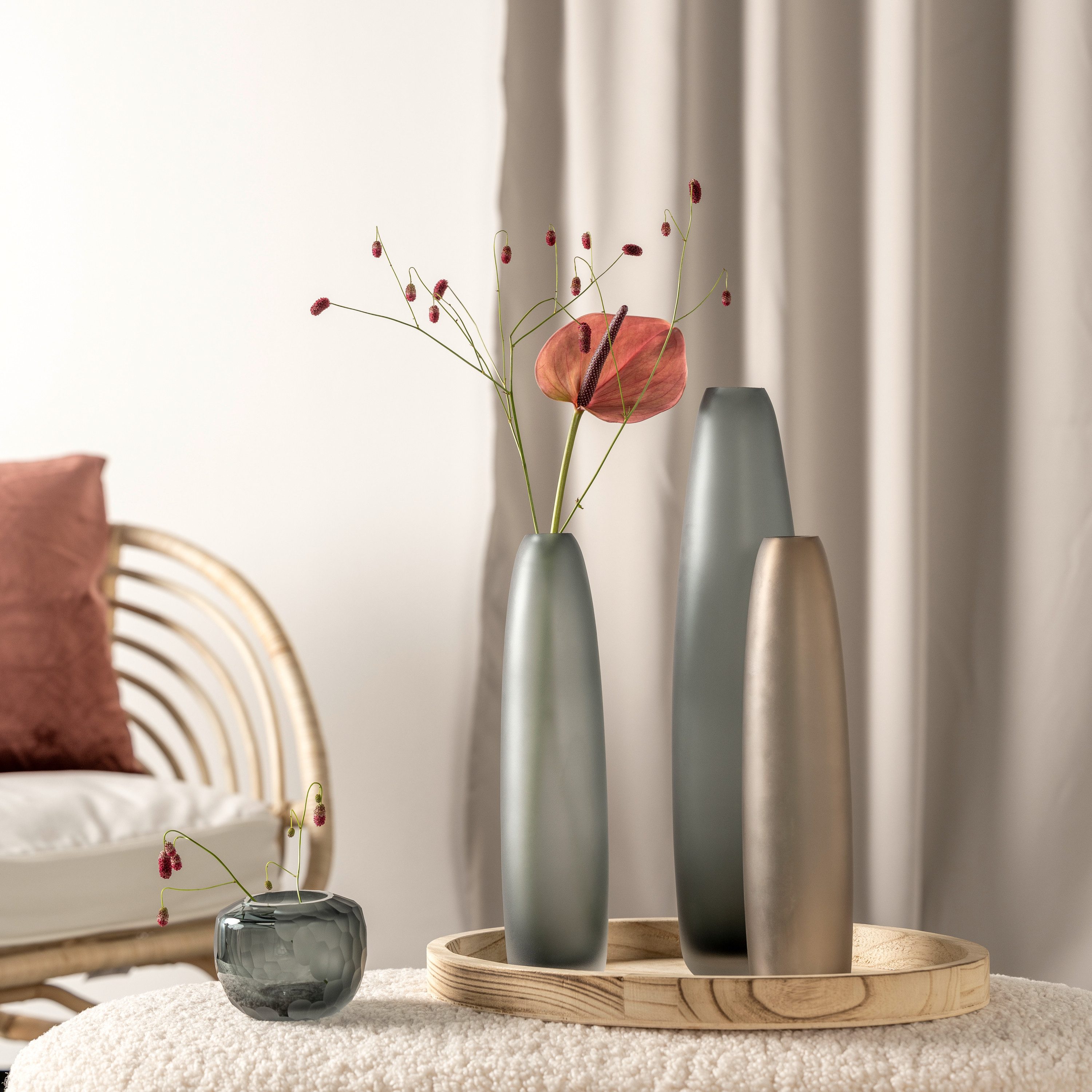 LEONARDO Bodenvase Dekovase BELLAGIO (1 St), aus Glas, handgefertigt günstig online kaufen