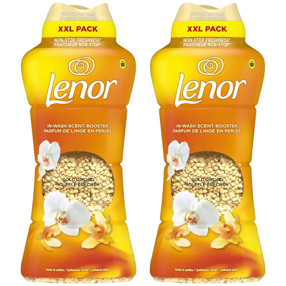 LENOR Wäscheparfüm Goldene Orchidee XXL 2 x 735 g – Duftperlen für Textilien (2-St)