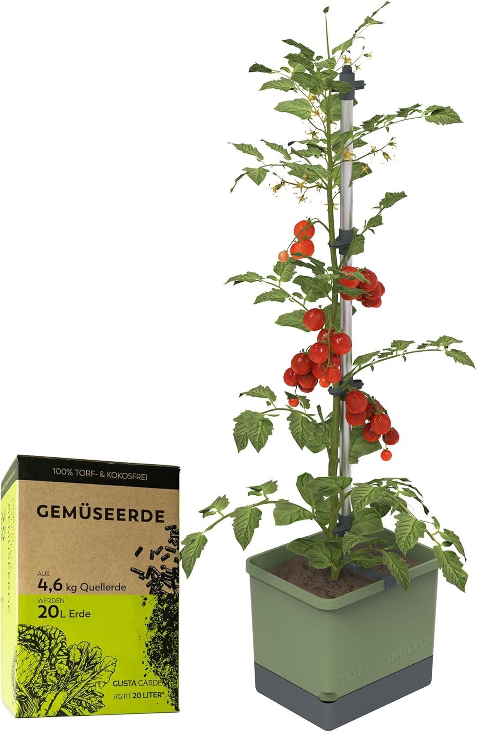 Gusta Garden Pflanzkübel TOM TOMATO (Tomatenpflanzset, günstig online kaufen
