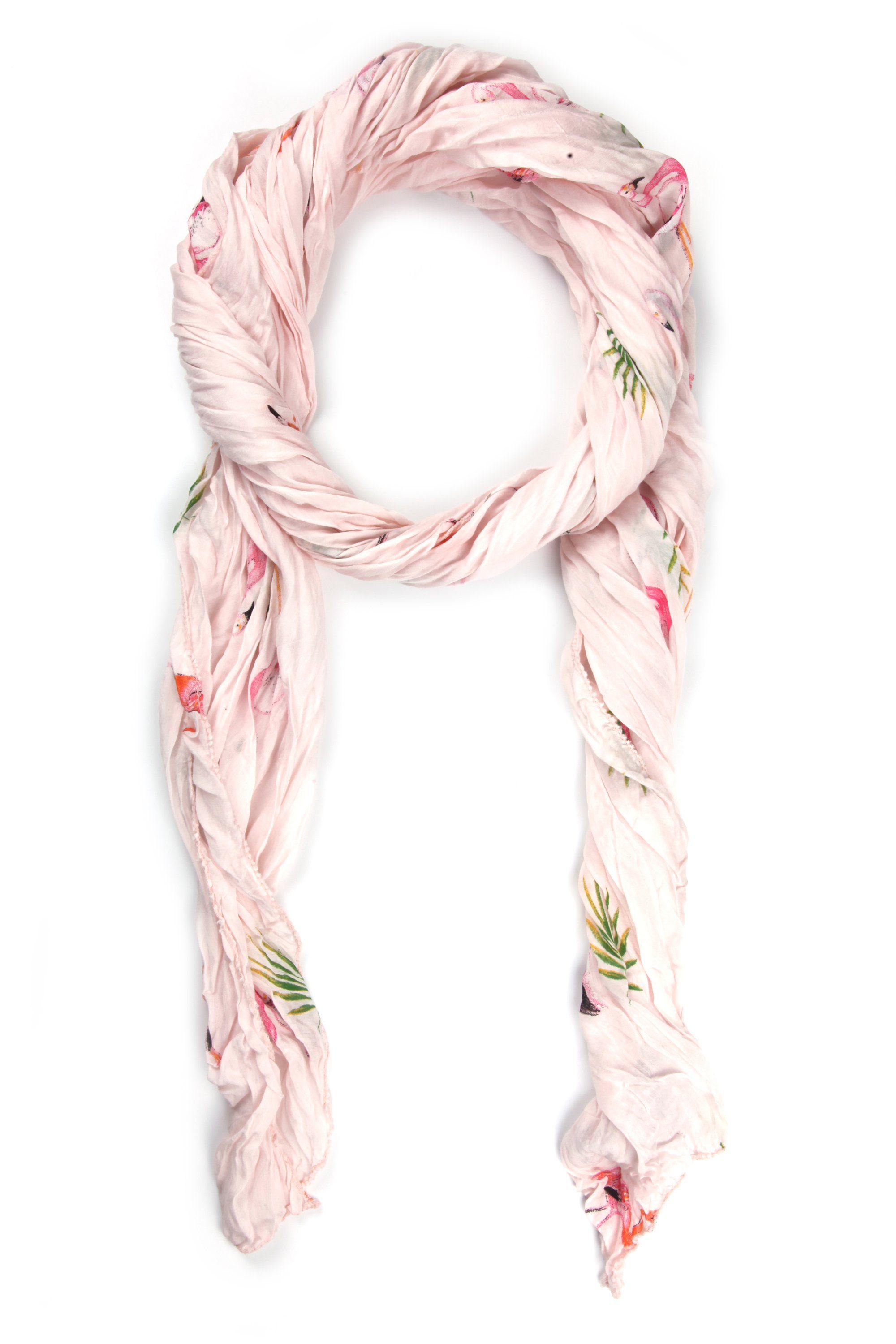 Aluna, rose COLLEZIONE mit Flamingos (1-St), ALESSANDRO Modeschal