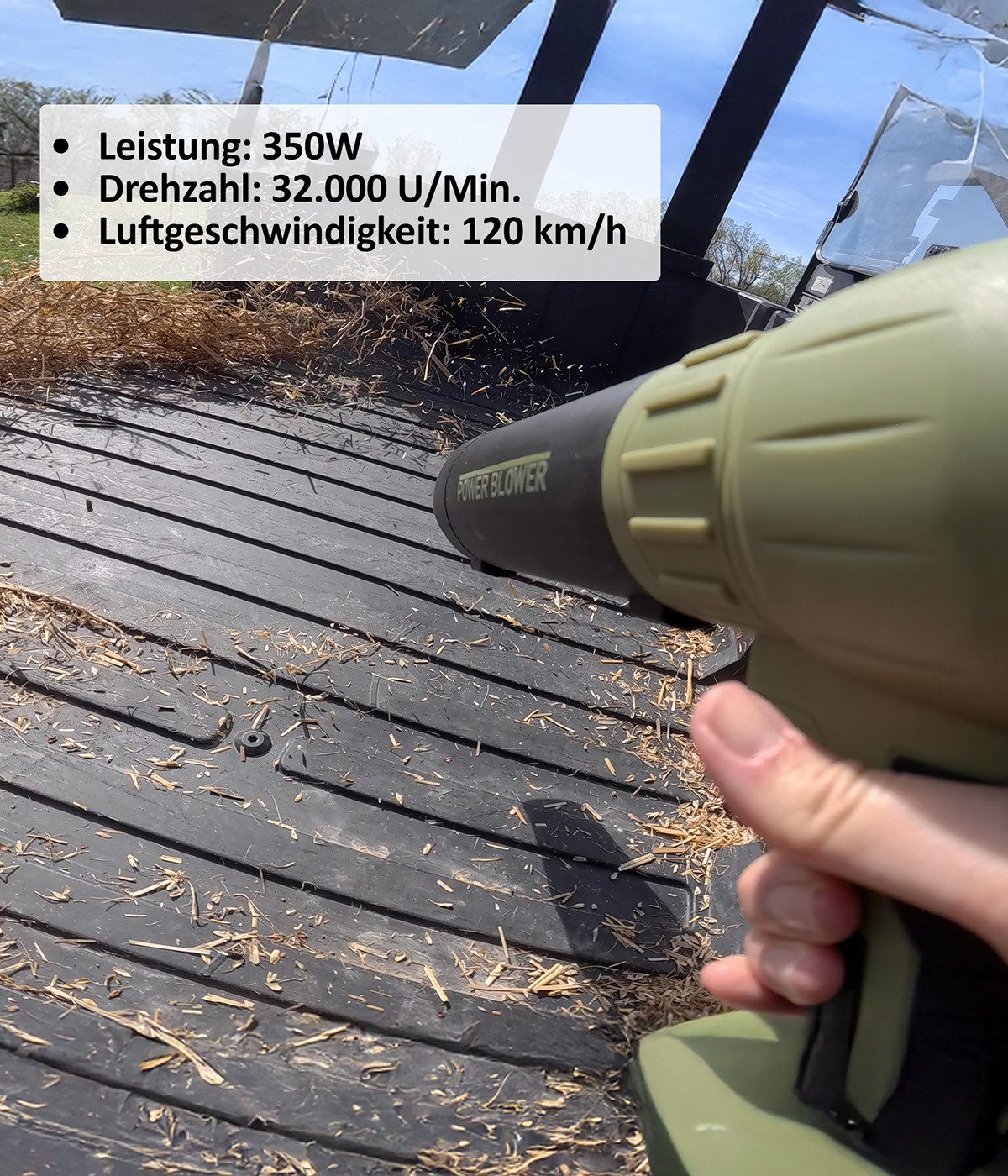 Genius Akku-Laubbläser Power Blower Laubgebläse, Akku, Luftstrom bis zu 120 günstig online kaufen