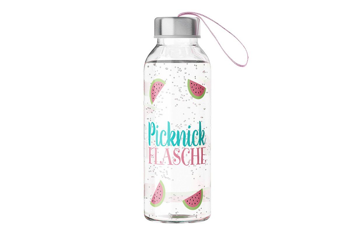 La Vida Trinkflasche Auswahl La Vida Trinkflasche 400ml Wasserflasche Glasflasche Motiv: