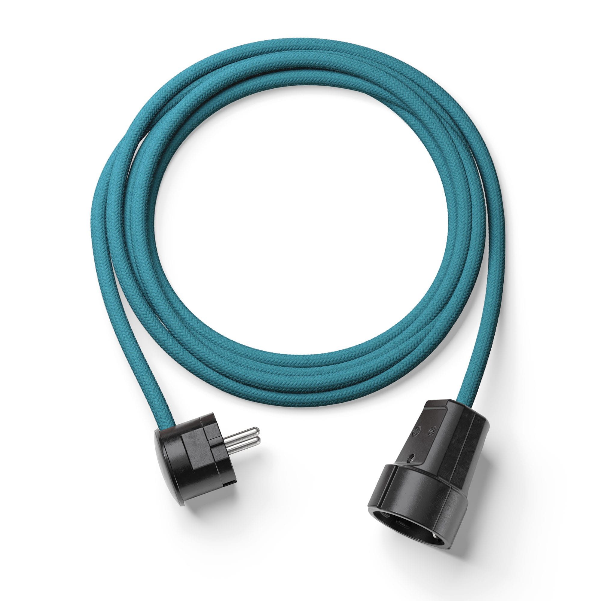 Relight Extend, Textilkabel-Verlängerung (Bakelit Optik) Verlängerungskabel, Typ F (Schuko), Typ F (Schuko), Stecker und Kupplung aus Duroplast (Bakelit-Optik)