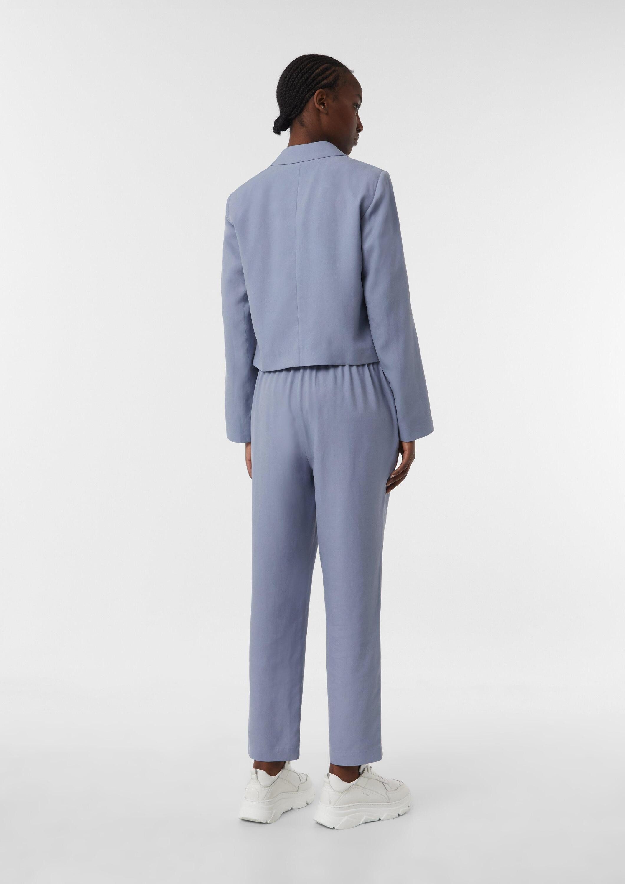 comma Jackenblazer Indoor-Blazer Kurzer Blazer aus Lyocellmix