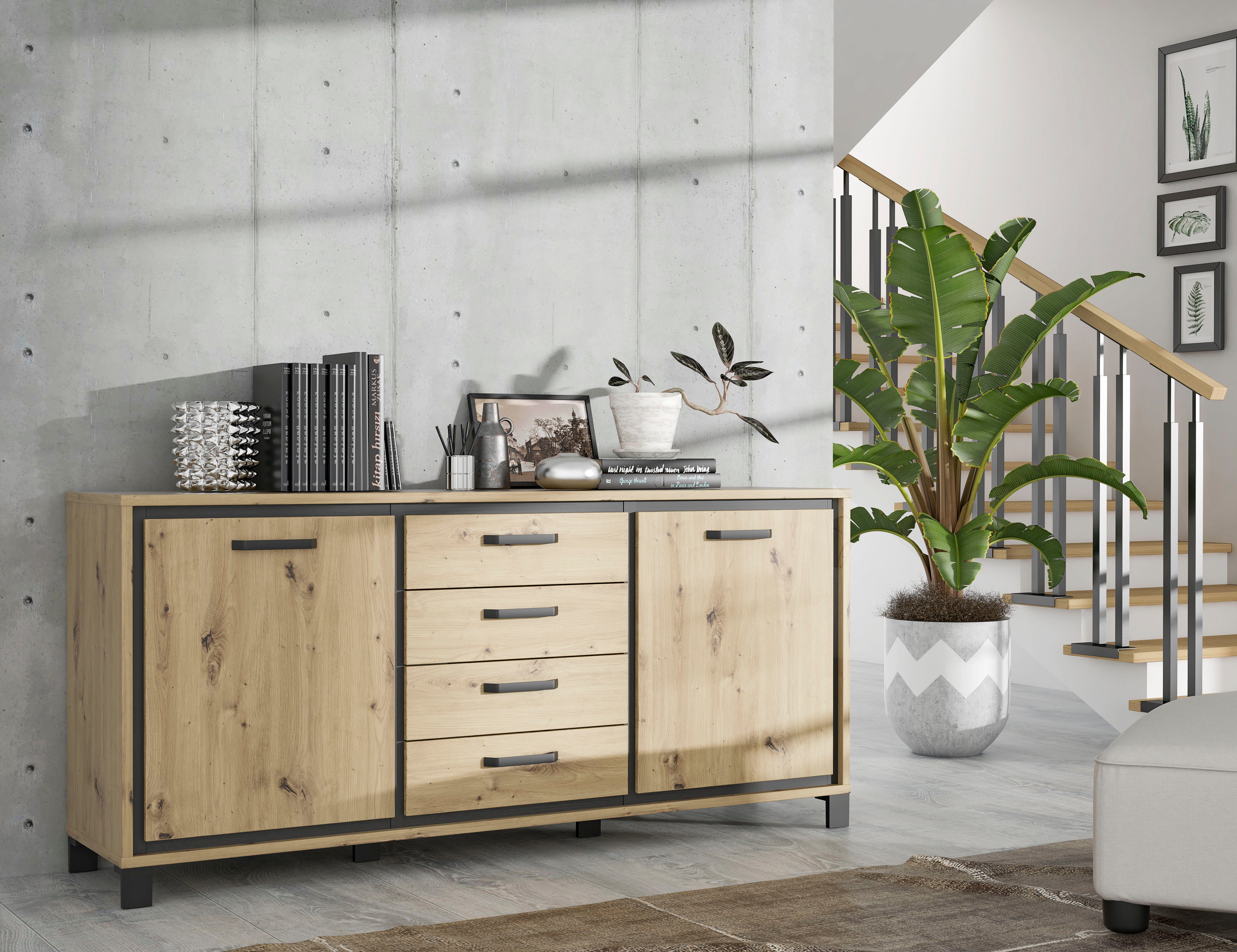 FORTE Sideboard "Trondheim" Breite 178 cm günstig online kaufen