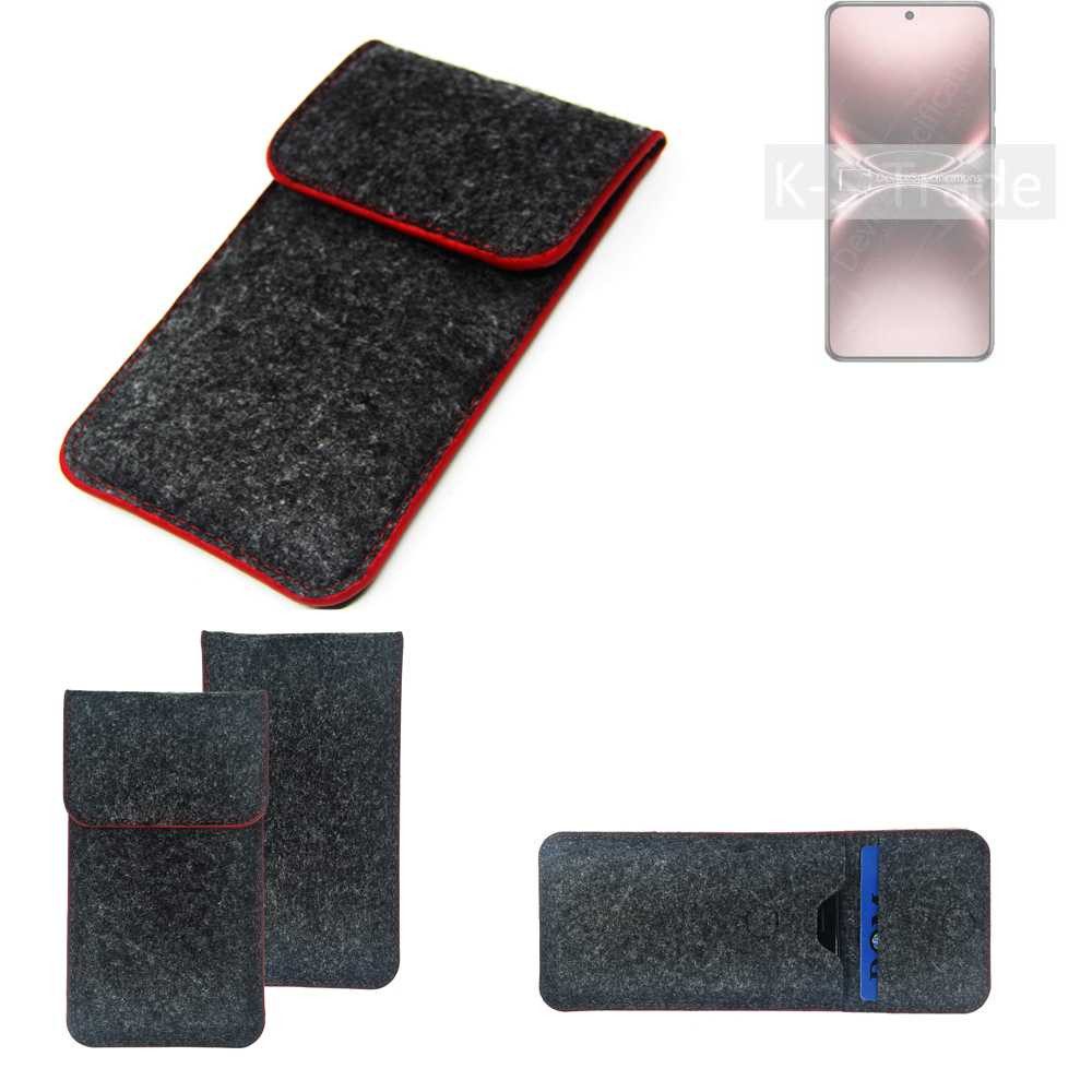 K-S-Trade Handyhülle für Vivo X200 Ultra, Handy Schutz Hülle Schutzhülle Handyhülle Filztasche Pouch